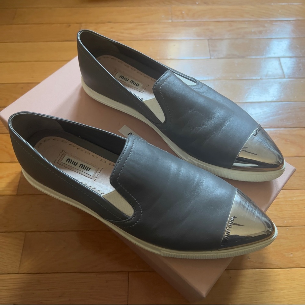 Miu Miu Metal Cap Sneakers